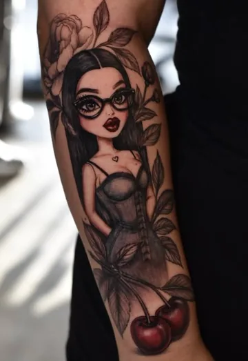 Tattoo work by Cibelly at Stefano's Tattoo Studio Lima