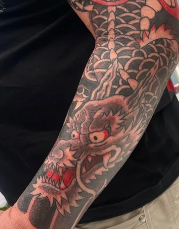 Tattoo work by Coffin at Stefano's Tattoo Studio Lima