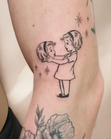 Tattoo work by Angel at Stefano's Tattoo Studio New York