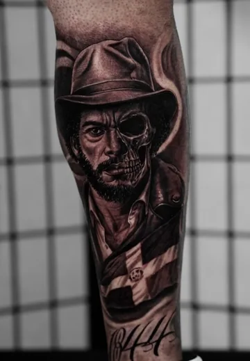 Tattoo work by Darien at Stefano's Tattoo Studio New York