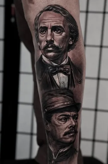Tattoo work by Darien at Stefano's Tattoo Studio New York