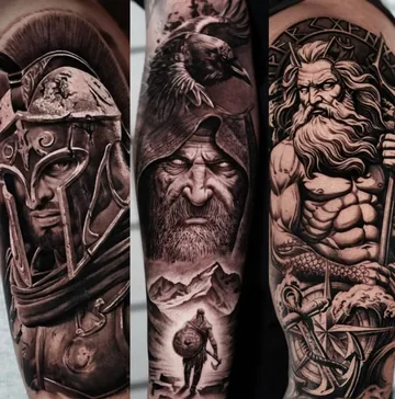 Tattoo work by Darien at Stefano's Tattoo Studio New York