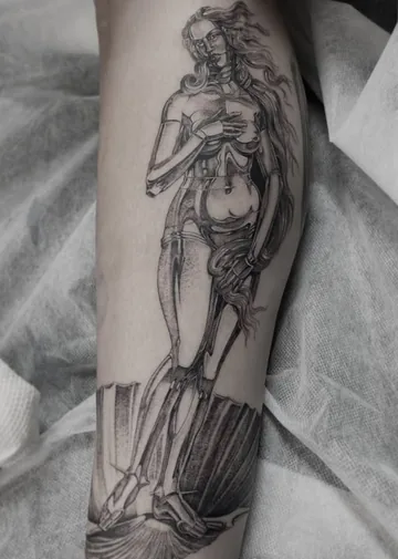 Tattoo work by Rustam at Stefano's Tattoo Studio New York