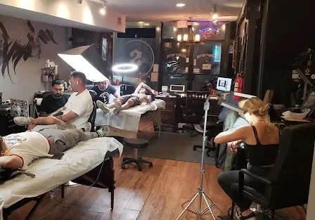 Interior of Stefano's Tattoo Studio in Fort Lauderdale, Florida