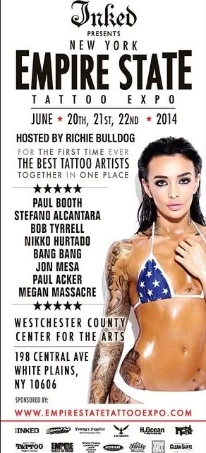 New York Empire State Tattoo Expo 2014 event poster