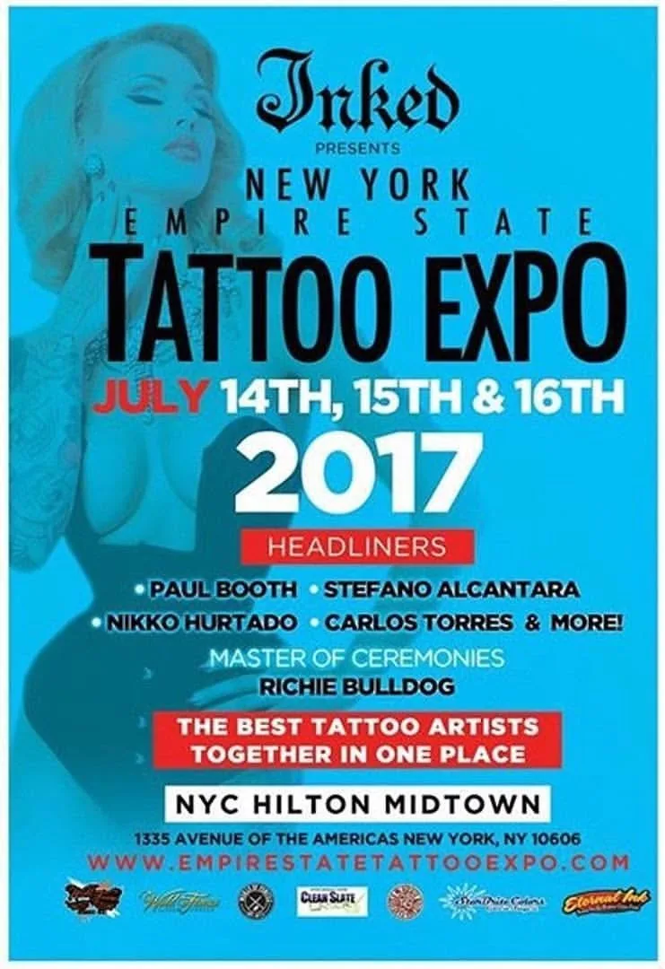 New York Empire State Tattoo Expo 2017 event poster