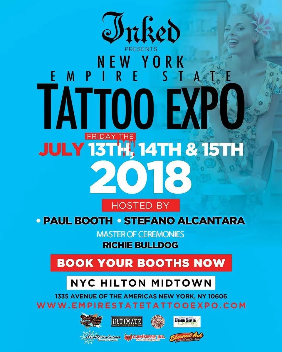 New York Empire State Tattoo Expo 2018 event poster