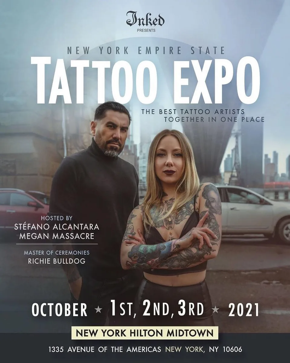New York Empire State Tattoo Expo 2021 event poster