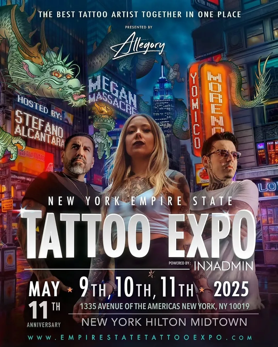 New York Empire State Tattoo Expo 2025 event poster