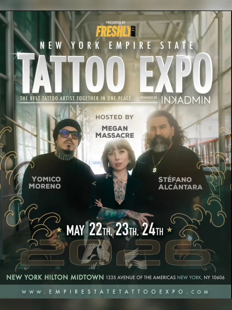 New York Empire State Tattoo Expo 2026 event poster