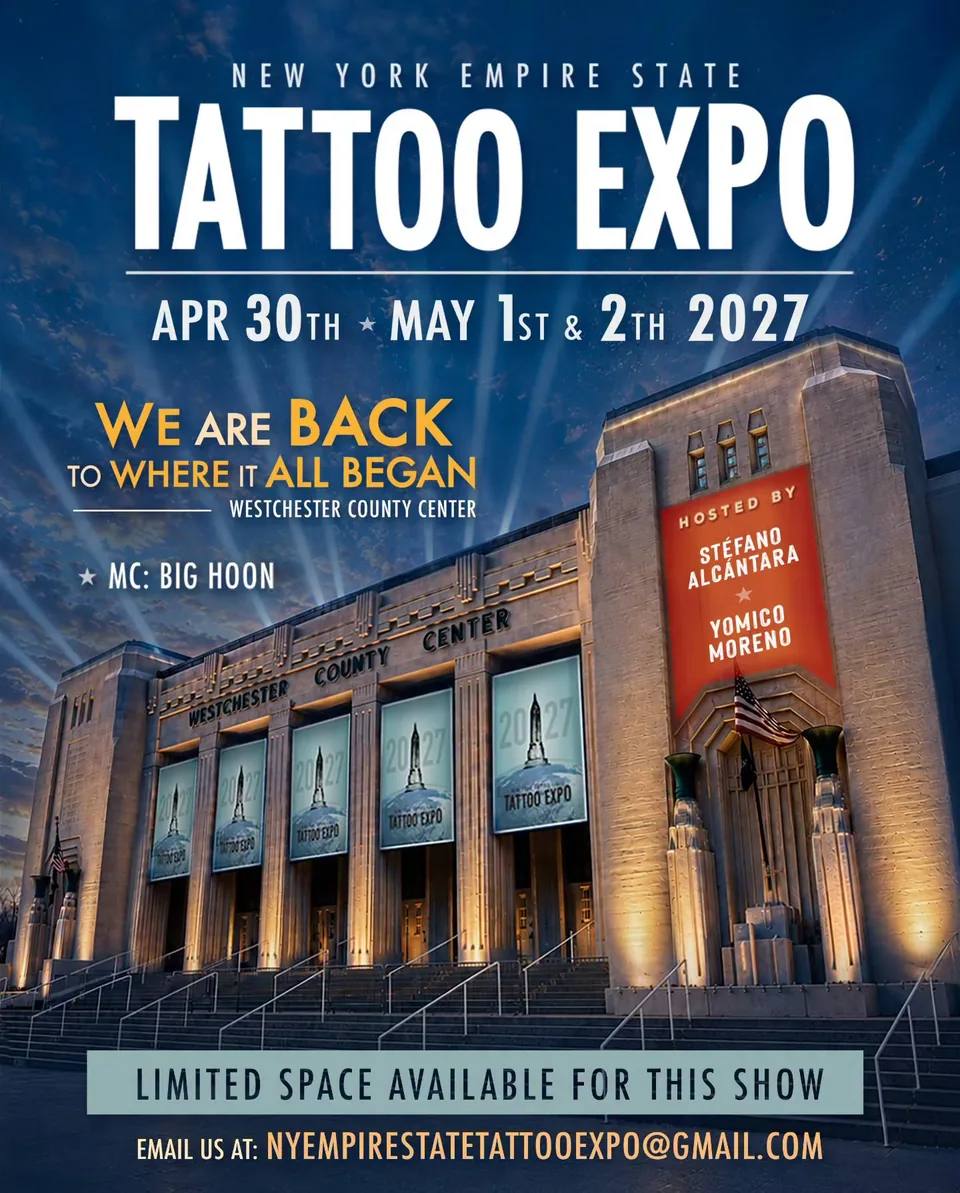 New York Empire State Tattoo Expo 2027 event poster